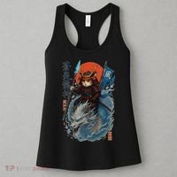 Samurai Cat Warrior And Mystic Blue Dragon Women's Tank Top thumb 3