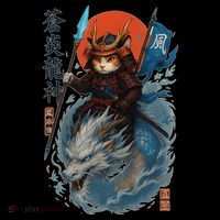 Samurai Cat Warrior And Mystic Blue Dragon Toddler Hoodie thumb 2