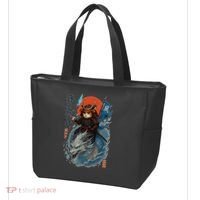 Samurai Cat Warrior And Mystic Blue Dragon Tote Bag thumb 3