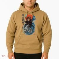 Samurai Cat Warrior And Mystic Blue Dragon Hoodie thumb 2