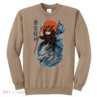 Samurai Cat Warrior And Mystic Blue Dragon Sweatshirt thumb 0