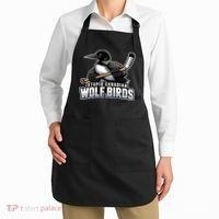 Stupid Canadian Wolf Bird Hockey Duck Funny Apron thumb 2