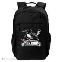Stupid Canadian Wolf Bird Hockey Duck Funny Backpack thumb 0