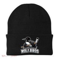 Stupid Canadian Wolf Bird Hockey Duck Funny Beanie thumb 0
