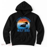 Stupid Canadian Wolf Funny Loon Bird Humor Hoodie thumb 0