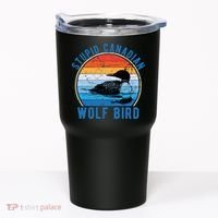 Stupid Canadian Wolf Funny Loon Bird Humor Tumbler thumb 0