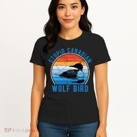 Stupid Canadian Wolf Funny Loon Bird Humor Women's T-Shirt thumb 4