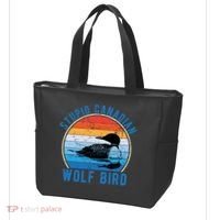 Stupid Canadian Wolf Funny Loon Bird Humor Tote Bag thumb 3