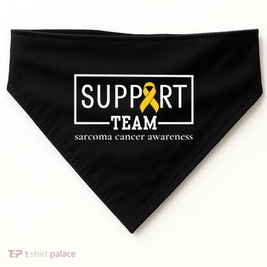 Sarcoma Cancer Warrior Awareness Support Team USA-Made Doggie Bandana