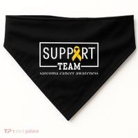 Sarcoma Cancer Warrior Awareness Support Team USA-Made Doggie Bandana thumb 0