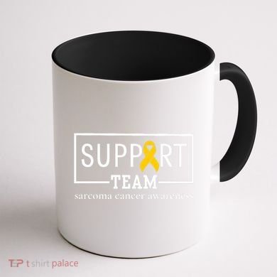 Sarcoma Cancer Warrior Awareness Support Team Coffee Mug back