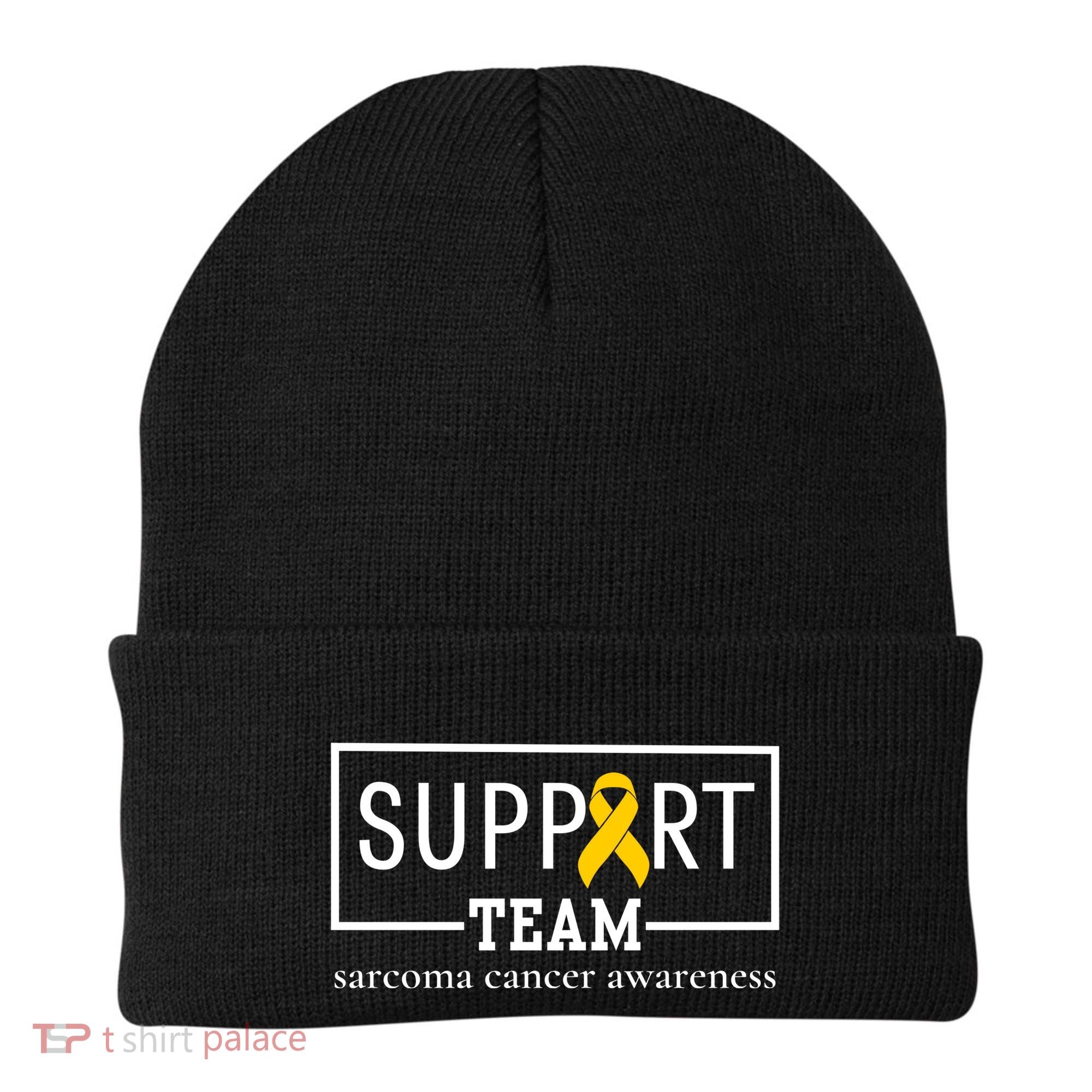 Sarcoma Cancer Warrior Awareness Support Team Beanie