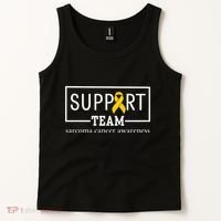 Sarcoma Cancer Warrior Awareness Support Team Tank Top thumb 2