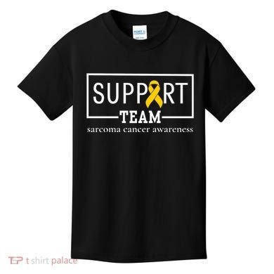 Sarcoma Cancer Warrior Awareness Support Team Kids T-Shirt