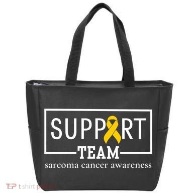 Sarcoma Cancer Warrior Awareness Support Team Tote Bag
