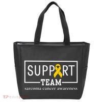 Sarcoma Cancer Warrior Awareness Support Team Tote Bag thumb 0