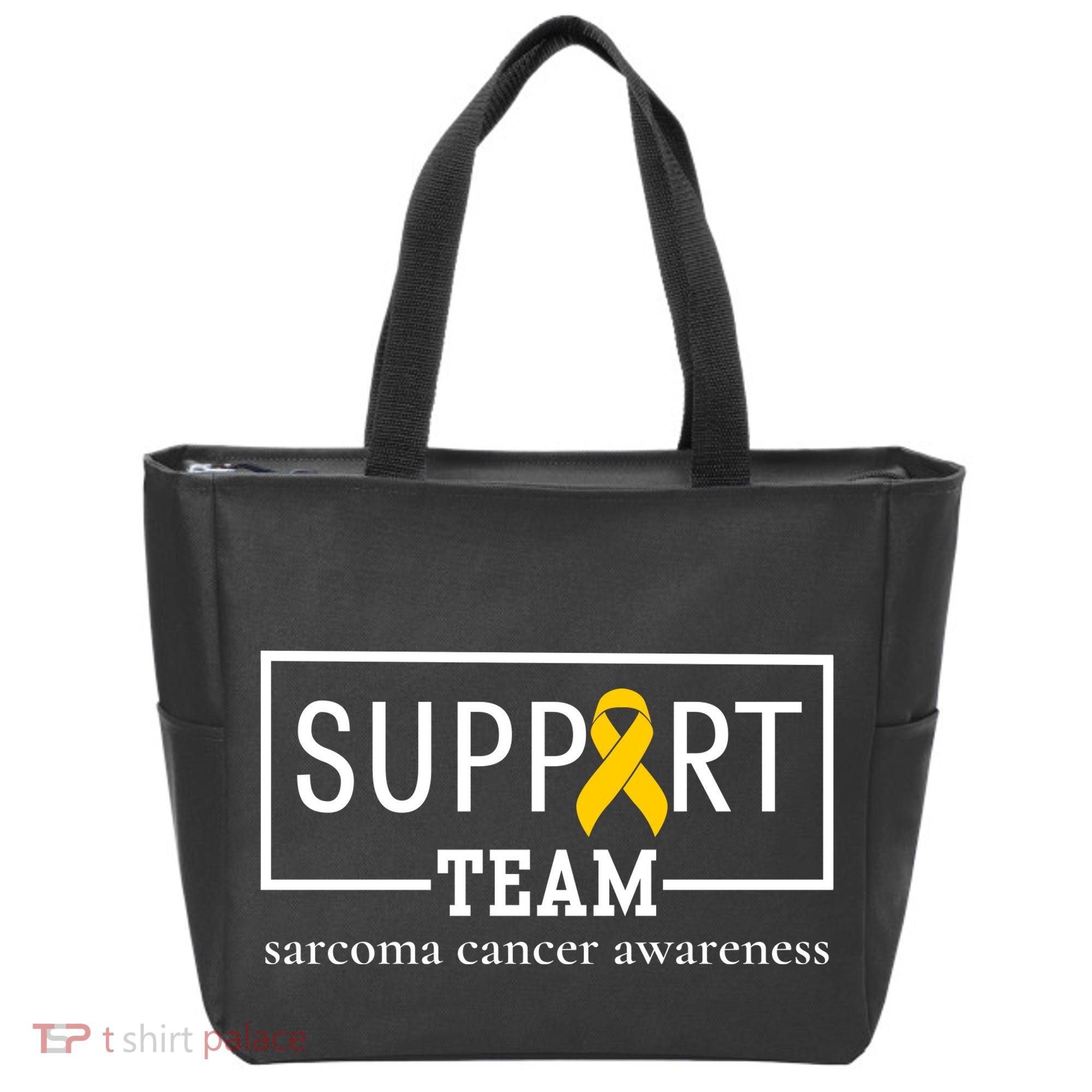 Sarcoma Cancer Warrior Awareness Support Team Tote Bag