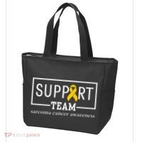 Sarcoma Cancer Warrior Awareness Support Team Tote Bag thumb 3