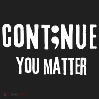 Semicolon Continue You Matter Suicide Prevention Gift Beanie thumb 2