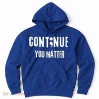 Semicolon Continue You Matter Suicide Prevention Gift Hoodie thumb 0