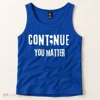Semicolon Continue You Matter Suicide Prevention Gift Tank Top thumb 2