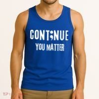 Semicolon Continue You Matter Suicide Prevention Gift Tank Top thumb 3
