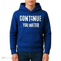 Semicolon Continue You Matter Suicide Prevention Gift Kids Hoodie thumb 4