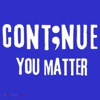 Semicolon Continue You Matter Suicide Prevention Gift Kids T-Shirt thumb 4