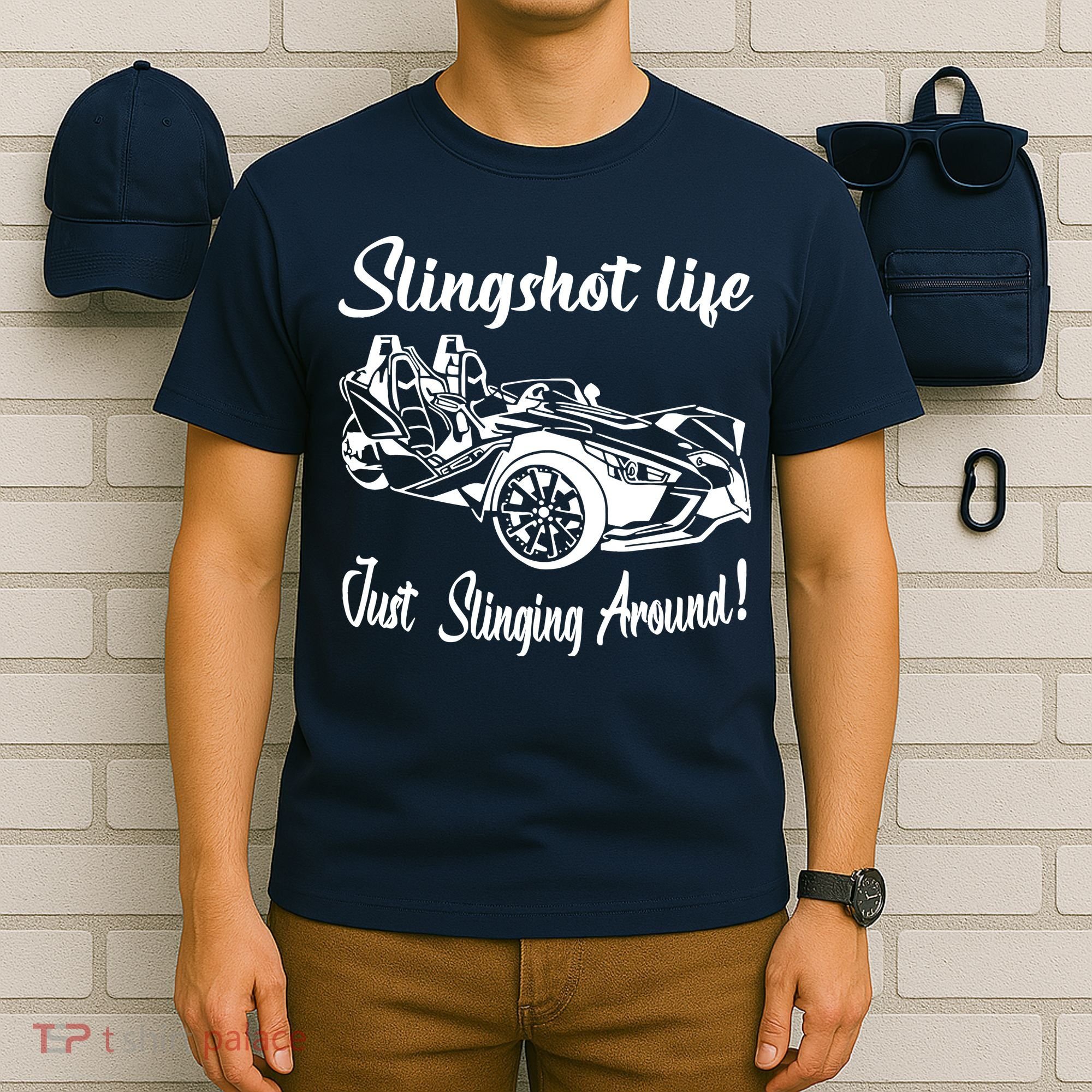 Slingshot Driver 4th Of July Slingshot American Flag T-Shirt