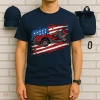 Slingshot Driver 4th Of July Slingshot American Flag T-Shirt thumb 6