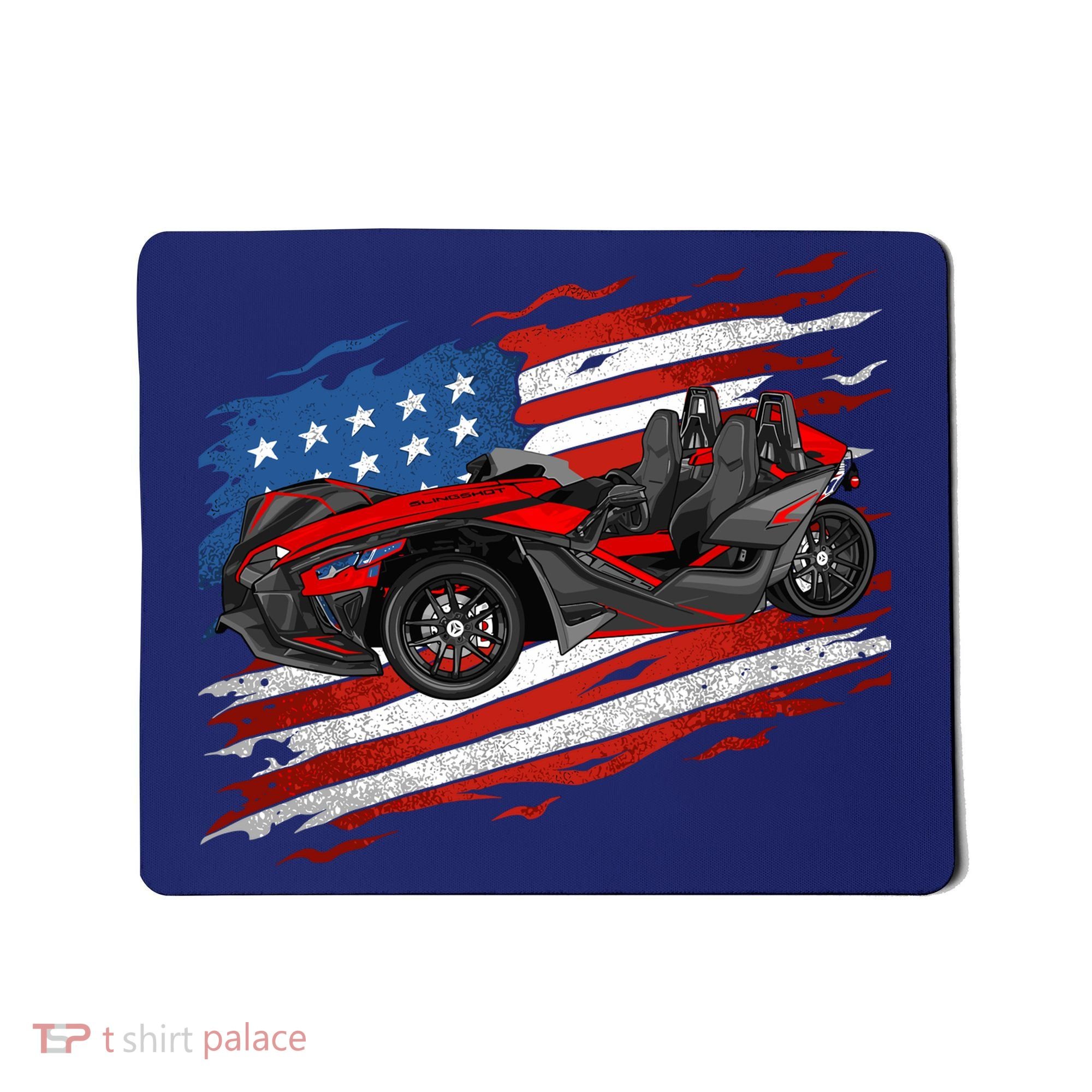 Slingshot Driver 4th Of July Slingshot American Flag Mousepad