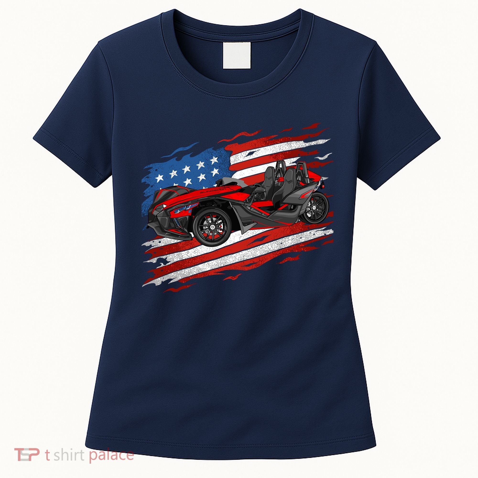 Slingshot Driver 4th Of July Slingshot American Flag Women's T-Shirt