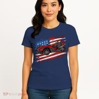Slingshot Driver 4th Of July Slingshot American Flag Women's T-Shirt thumb 4