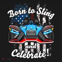 Slingshot Driver 4th Of July Slingshot American Flag T-Shirt thumb 7