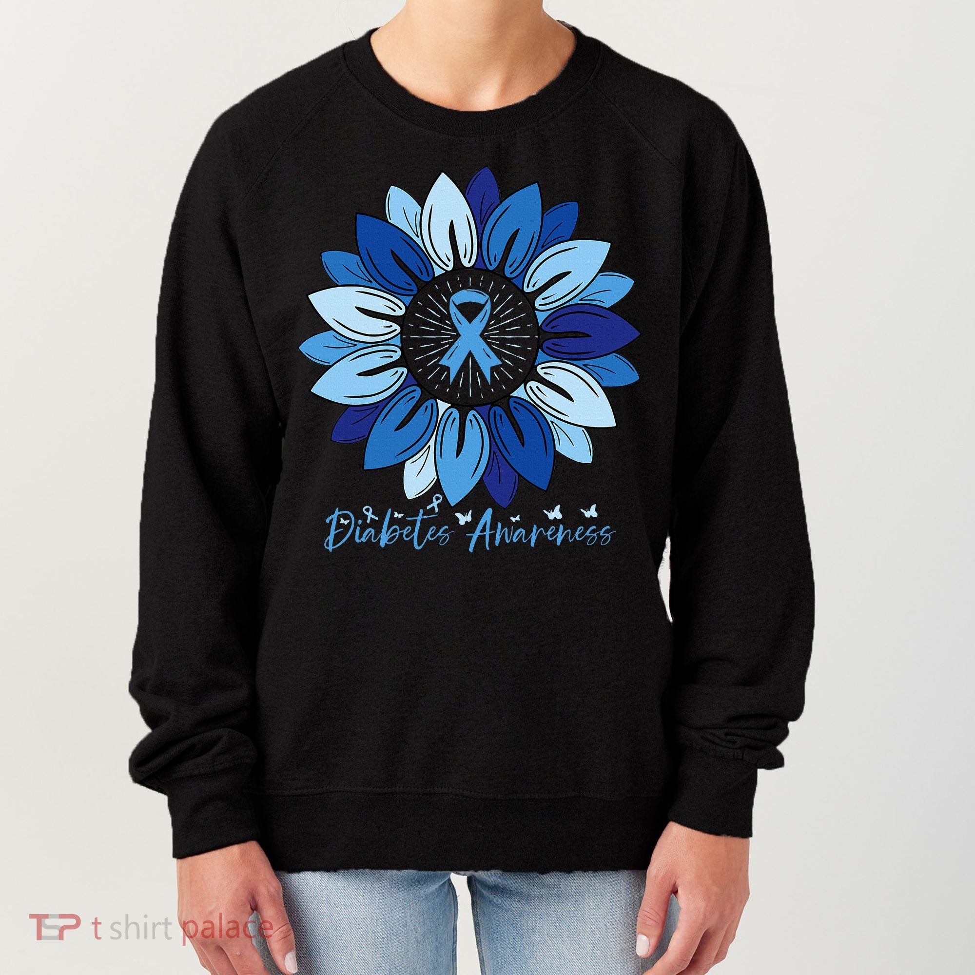 Sunflower Diabetes Awareness Month Women's Sweatshirt