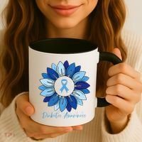 Sunflower Diabetes Awareness Month Coffee Mug thumb 3