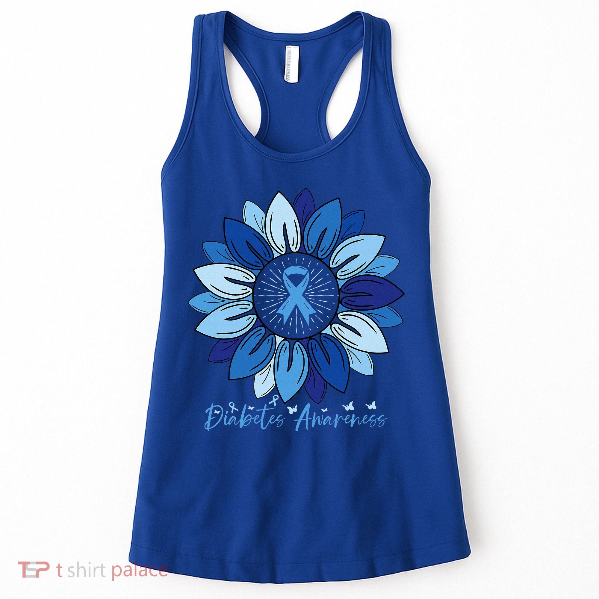 Sunflower Diabetes Awareness Month Women's Tank Top