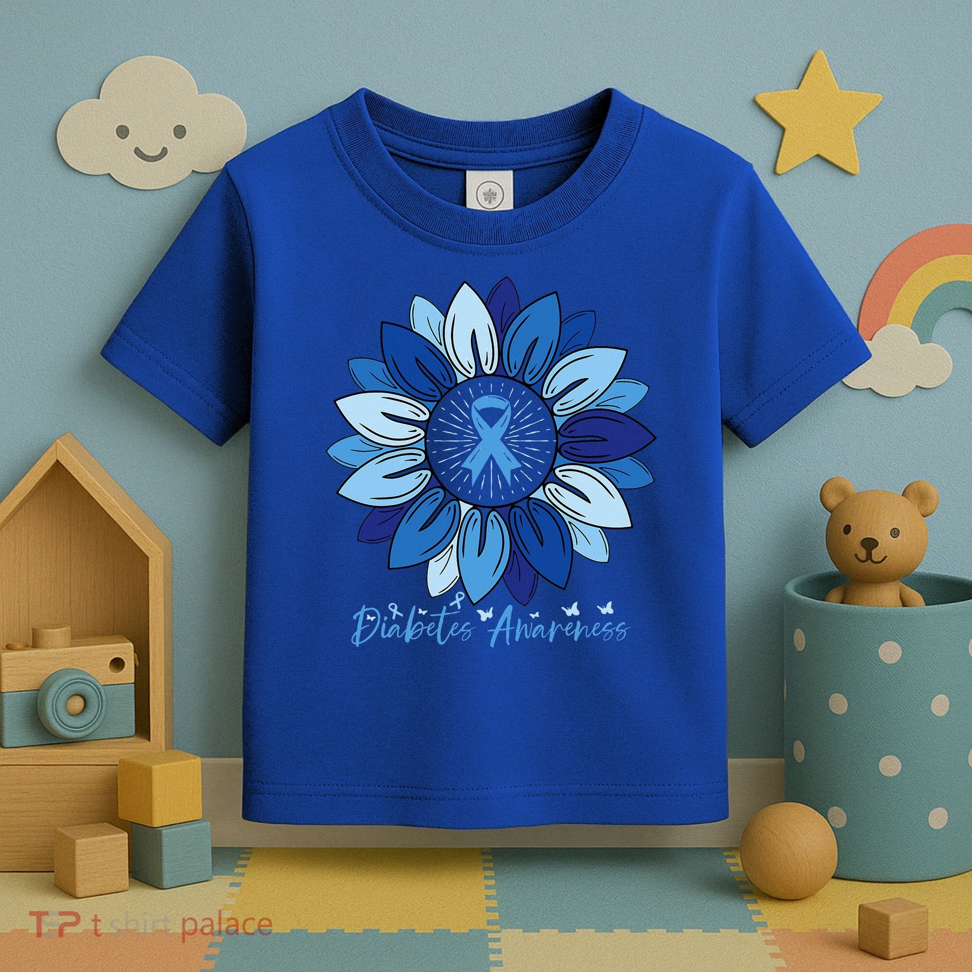 Sunflower Diabetes Awareness Month Toddler T-Shirt