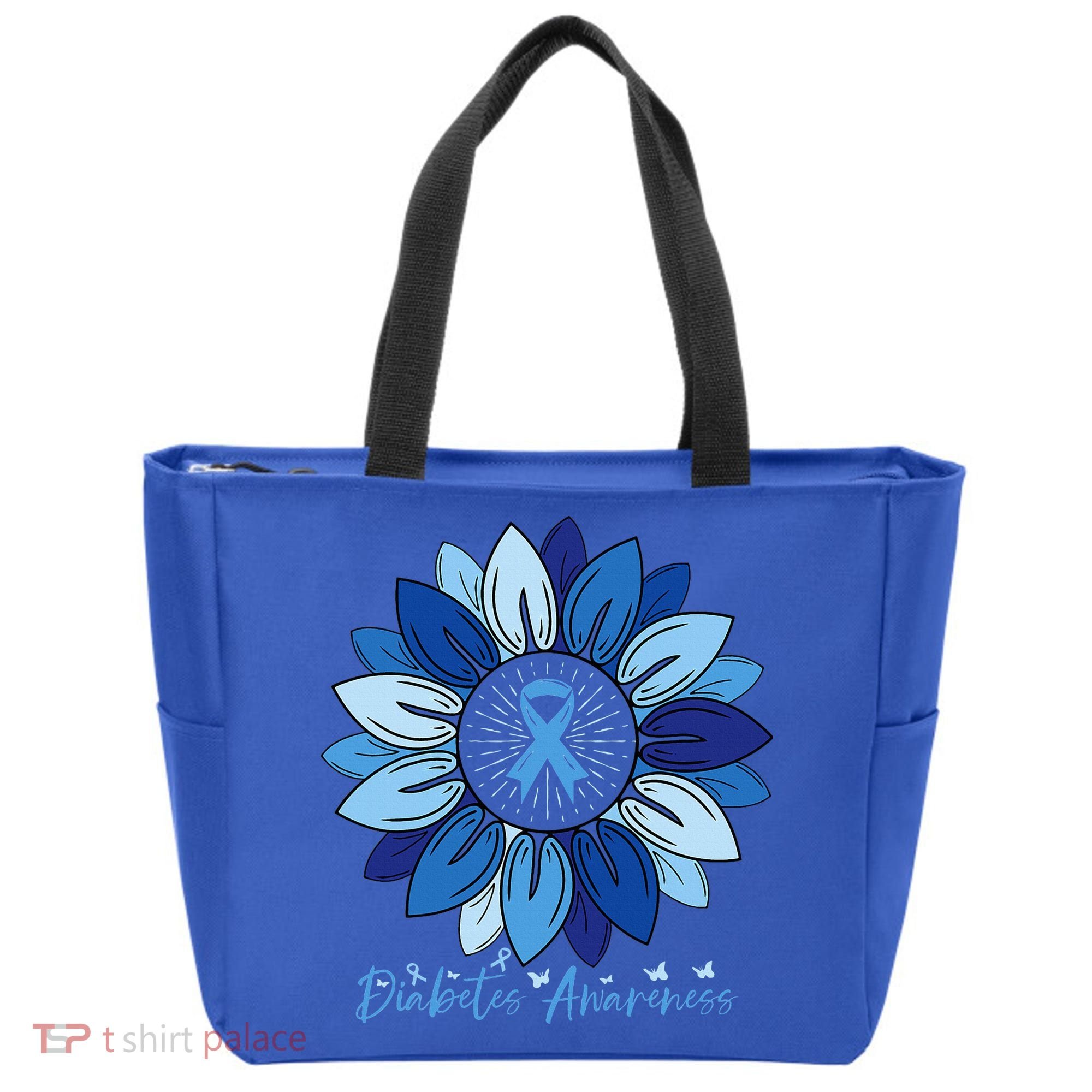 Sunflower Diabetes Awareness Month Tote Bag