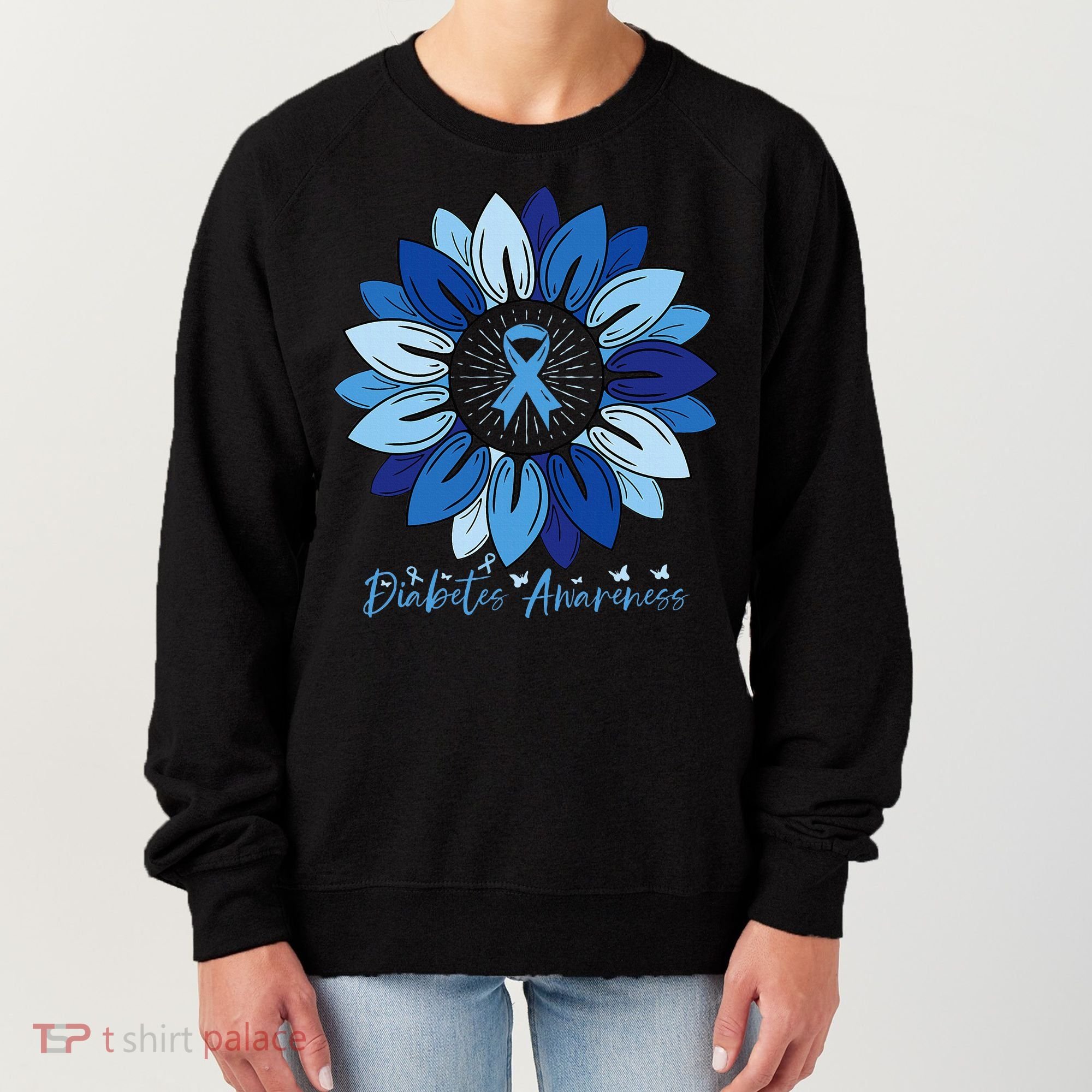 Sunflower Diabetes Awareness Month Women's Sweatshirt
