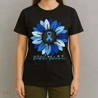 Sunflower Diabetes Awareness Month T-Shirt thumb 4