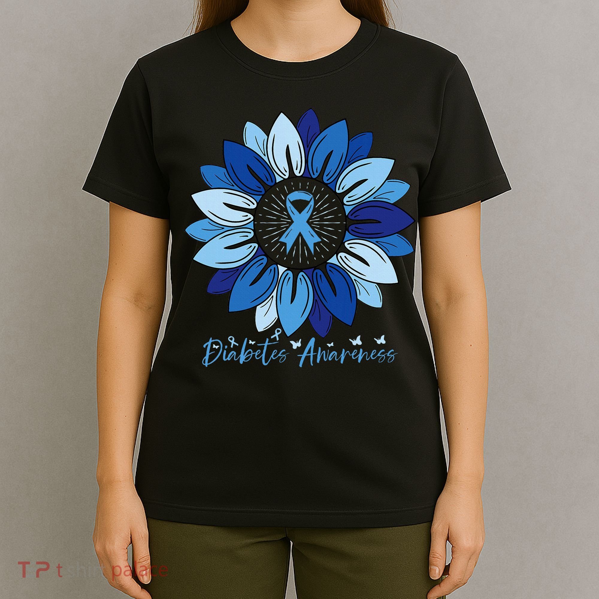 Sunflower Diabetes Awareness Month T-Shirt