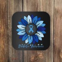Sunflower Diabetes Awareness Month Coaster thumb 0