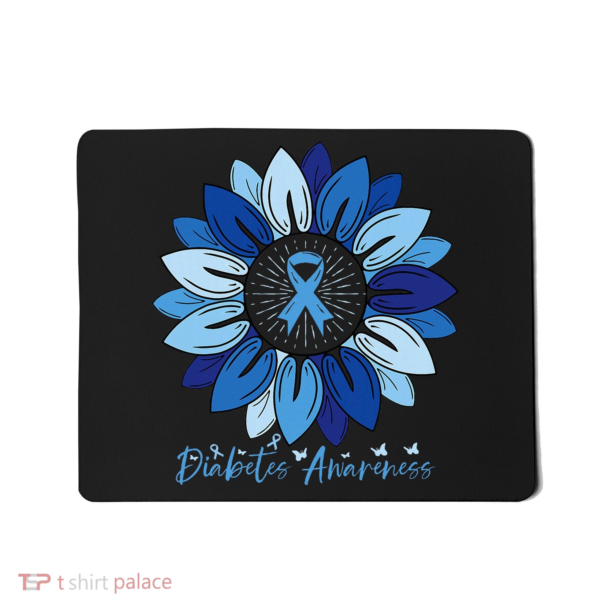 Sunflower Diabetes Awareness Month Mousepad