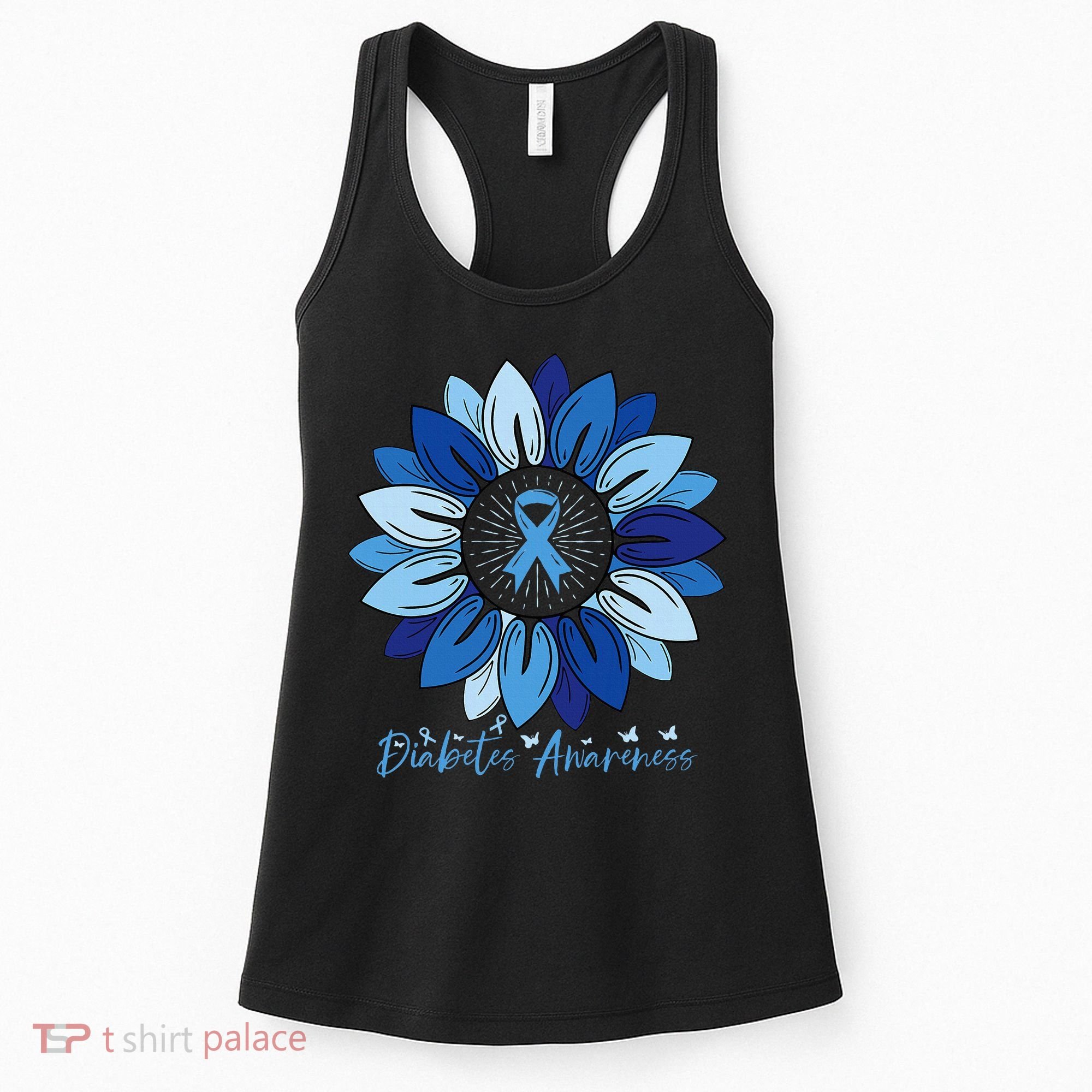 Sunflower Diabetes Awareness Month Women's Tank Top