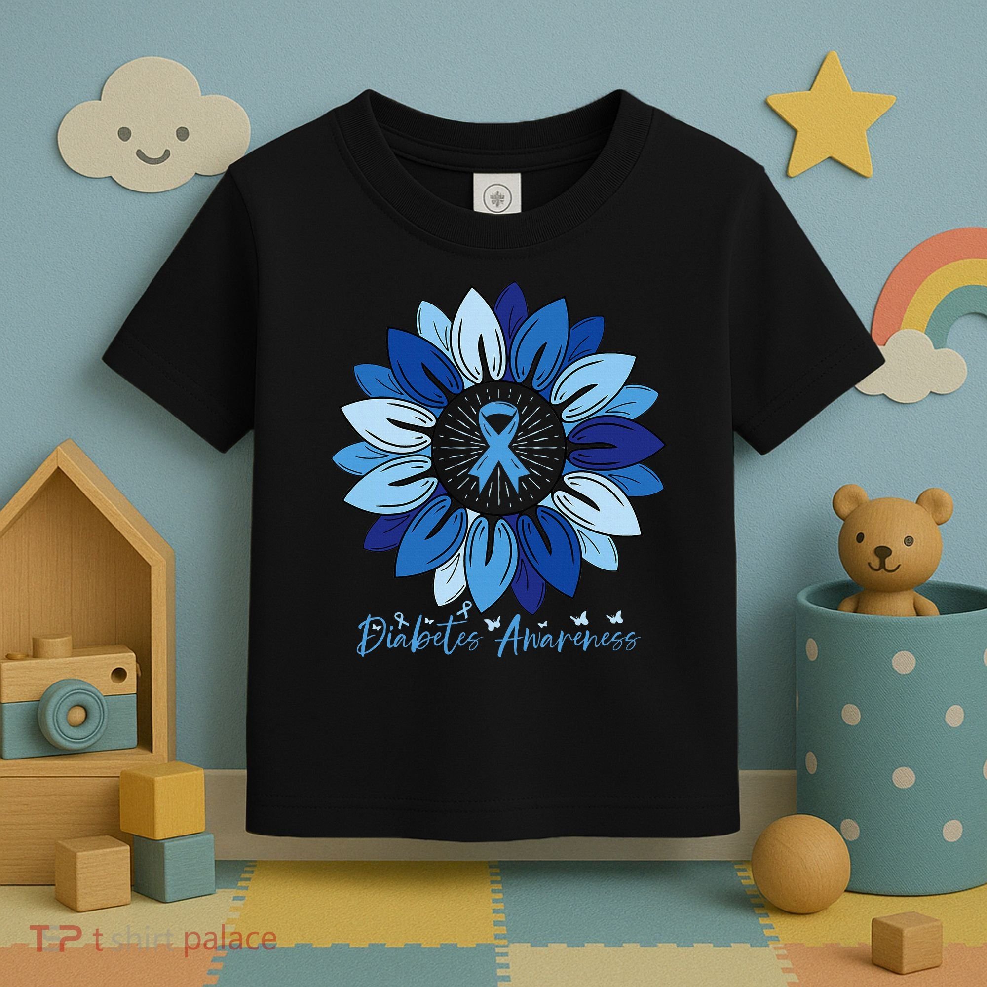 Sunflower Diabetes Awareness Month Toddler T-Shirt
