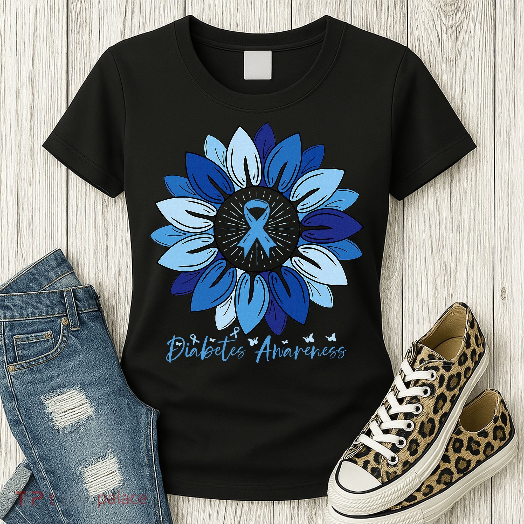 Sunflower Diabetes Awareness Month Women's T-Shirt