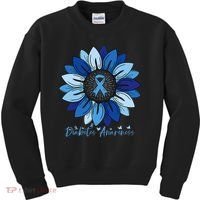 Sunflower Diabetes Awareness Month Kids Sweatshirt thumb 0