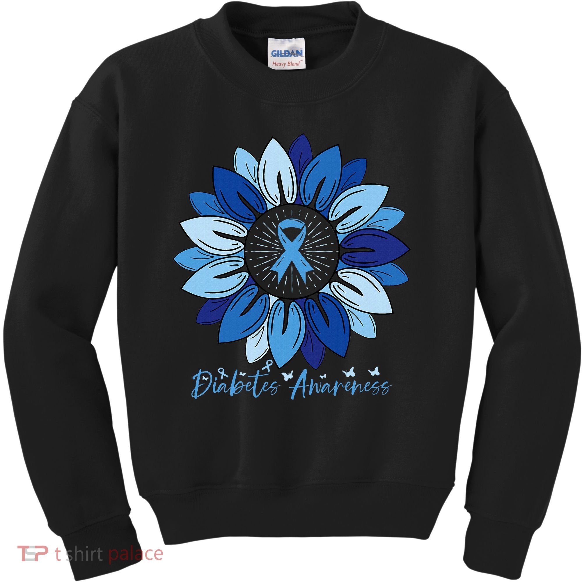 Sunflower Diabetes Awareness Month Kids Sweatshirt