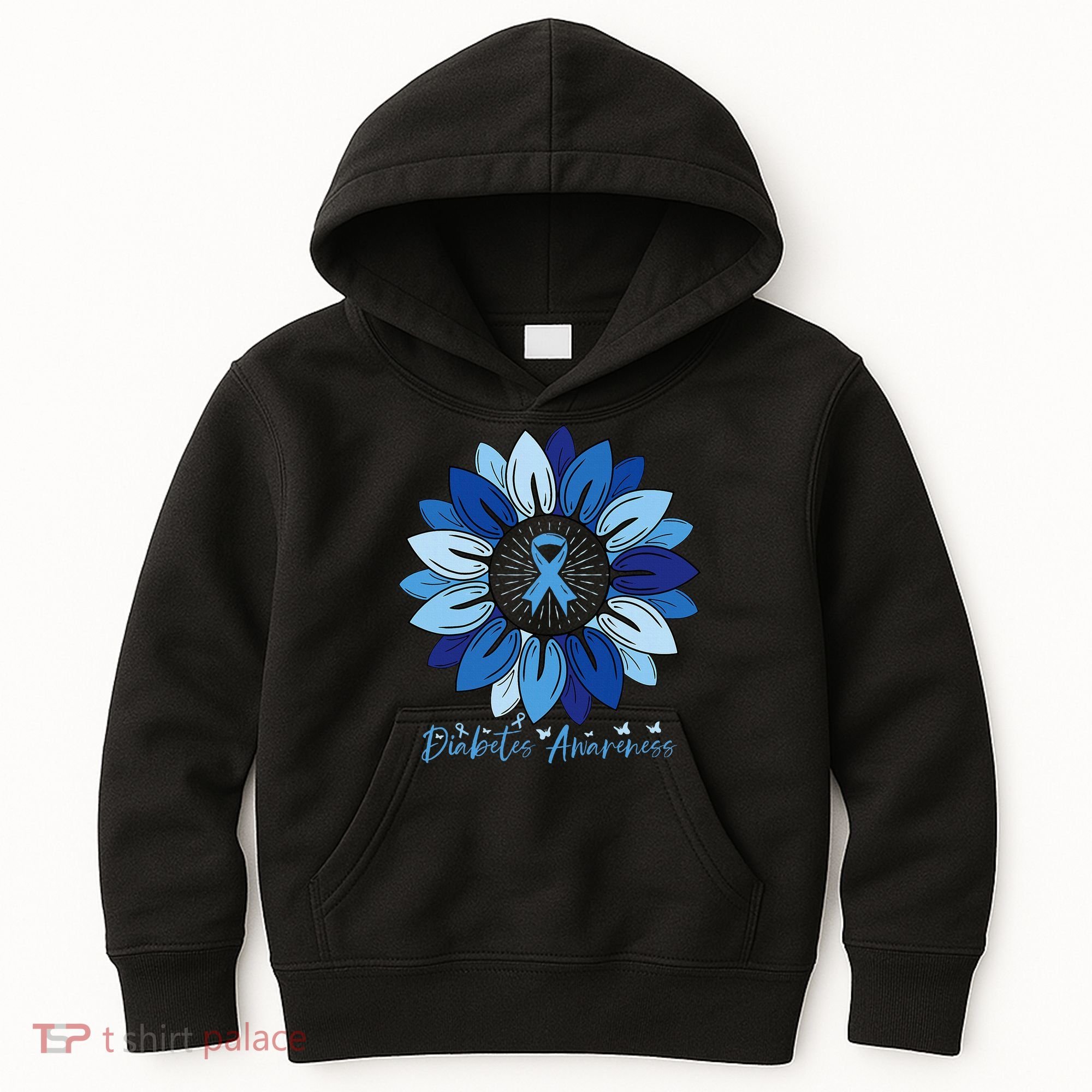 Sunflower Diabetes Awareness Month Kids Hoodie